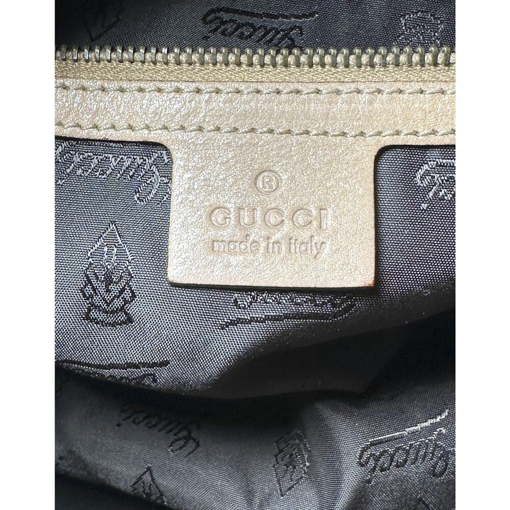 GUCCI Large Neutral Python Jockey Hobo Tote Shoulder Bag - Picture 6 of 9